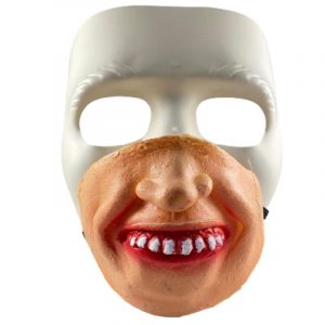 Máscara de Goma Media Cara Diseño Dientes