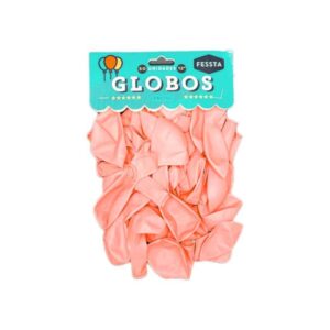 Globos Salmon Pastel x50und 12in