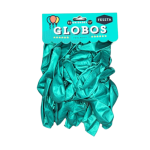 Globo Verde Perlado 12″ x50 unidades