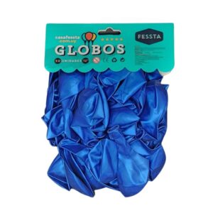 Globo Azul Perlado 12″ x50 unidades