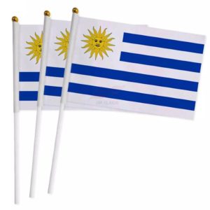 Bandera con Palo de Uruguay 30x45cm X1 und